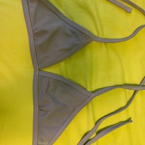 Jolyn triangle tie back top- lavender